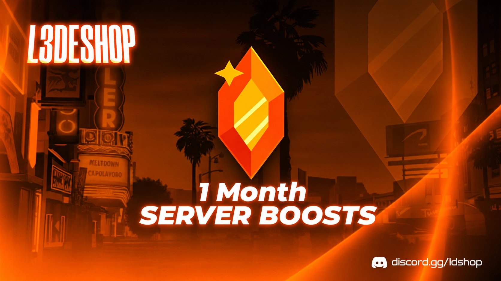 1 Month Server Boosts